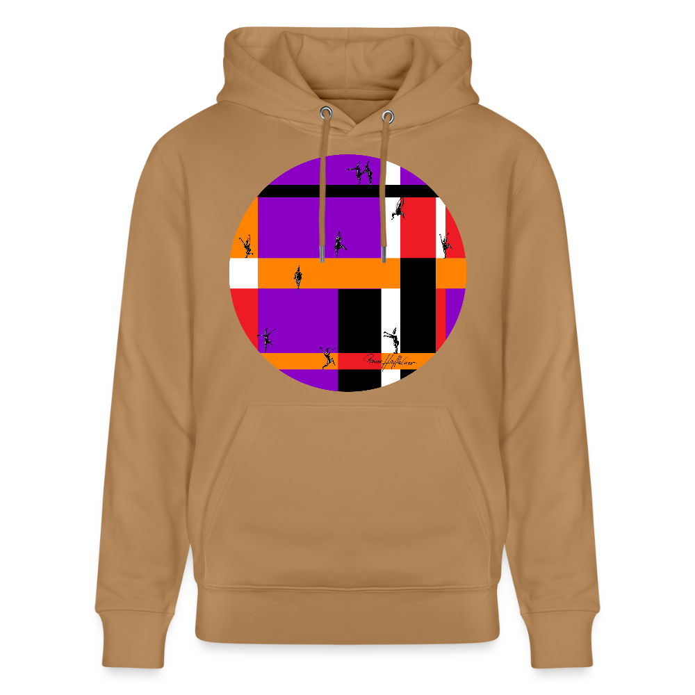 Unisex Bio-Hoodie mit TUSCHEMÄNNCHEN PRINT - Karamell