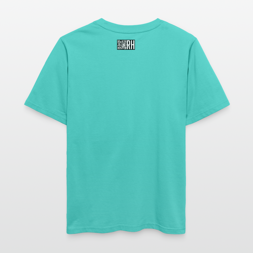 Unisex Bio-T-Shirt mit MAENJUS NETWORK FASHION PRINT - Poolblau