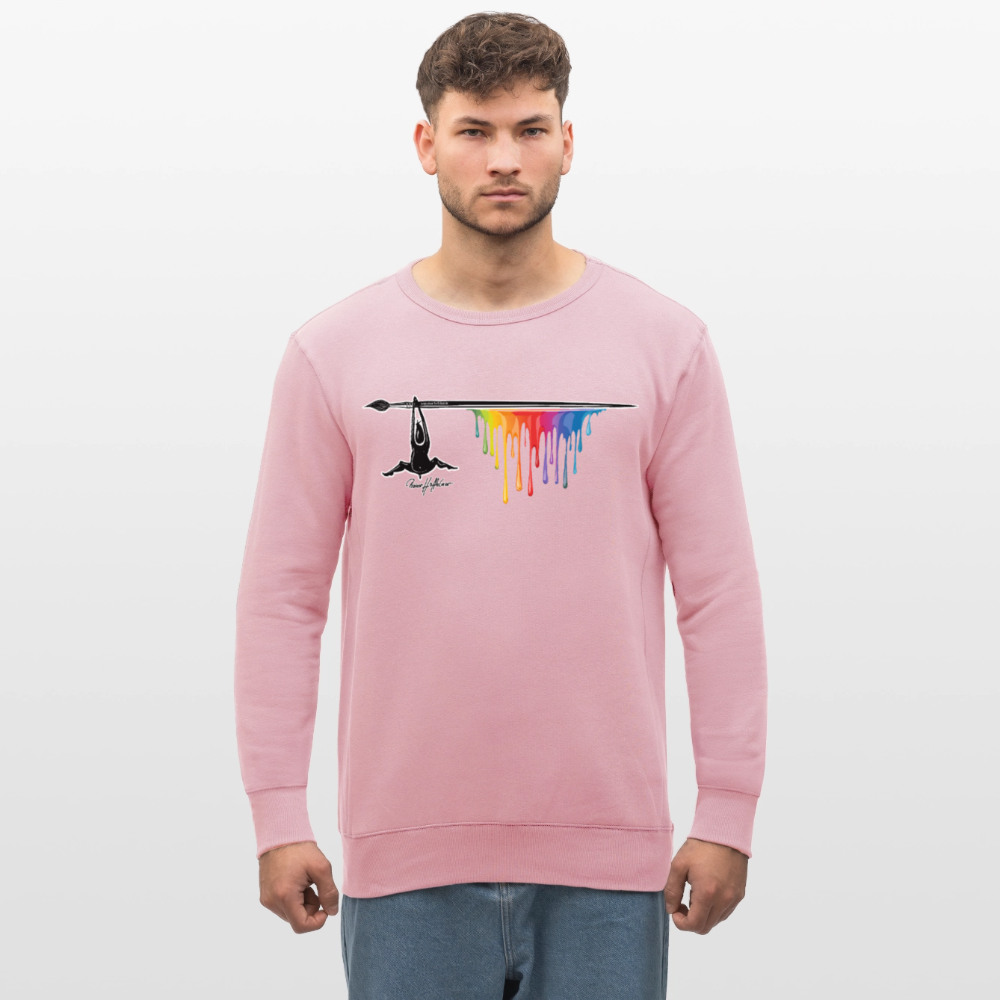 Unisex Bio-Sweatshirt mit MÄNNLE PRINT - Hellrosa