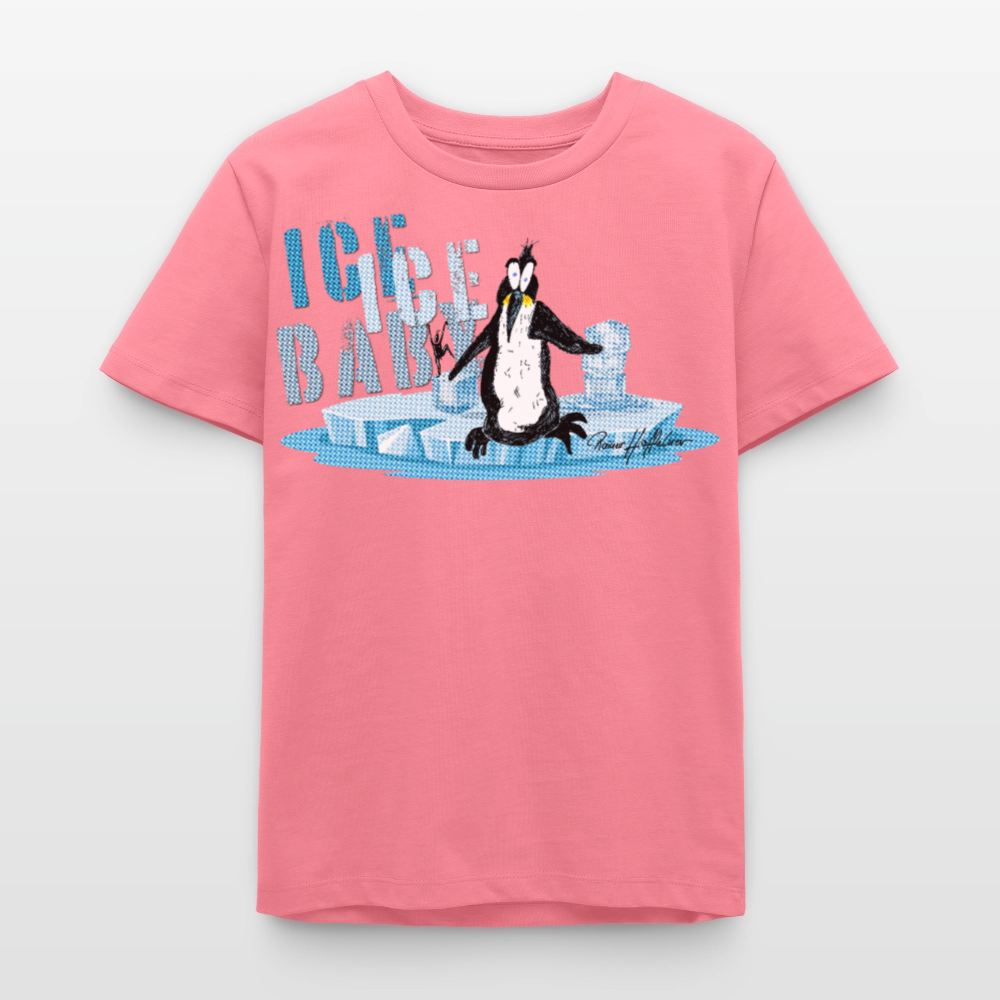 MNJS TEENS Bio T-Shirt mit ICE ICE BABY PRINT - Pink