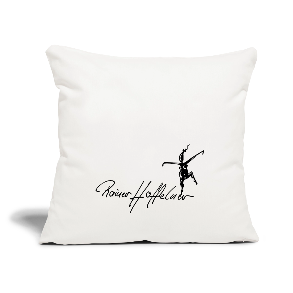 Sofakissenbezug 44 x 44 cm mit TUSCHEWEIBCHEN PRINT - Naturweiß