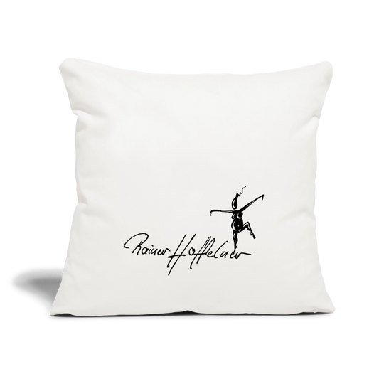 Sofakissenbezug 44 x 44 cm mit TUSCHEWEIBCHEN PRINT - Naturweiß