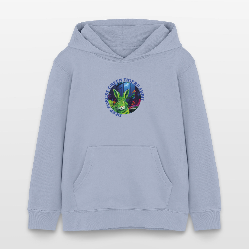 MNJS KIDS Bio-Hoodie mit DEEP FOREST GREEN TIGERRABBIT PRINT - Lavendel-Violett