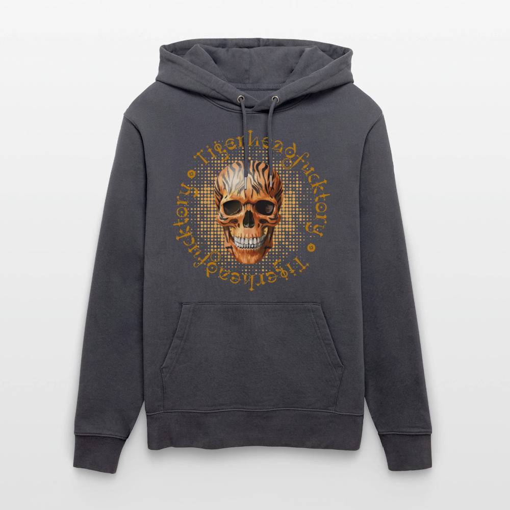 Unisex Hoodie mit TIGERHEAD SKULL PRINT - Indigoblau