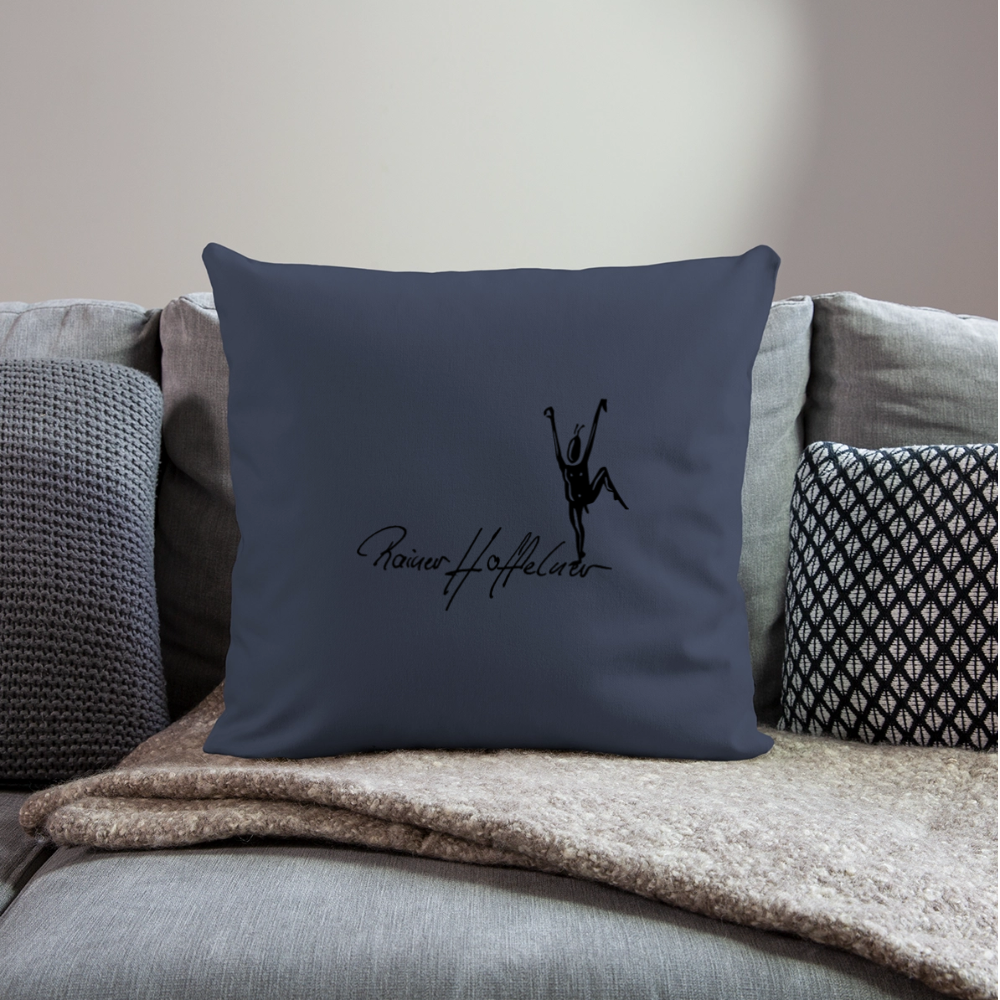 Sofakissenbezug 44 x 44 cm mit TUSCHEMÄNNCHN PRINT - Navy