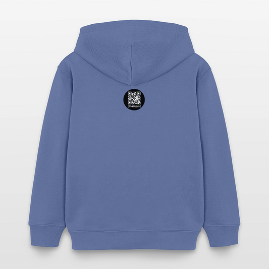 MNJS KIDS Bio-Hoodie mit BE DIFFERENT PRINT - Blau