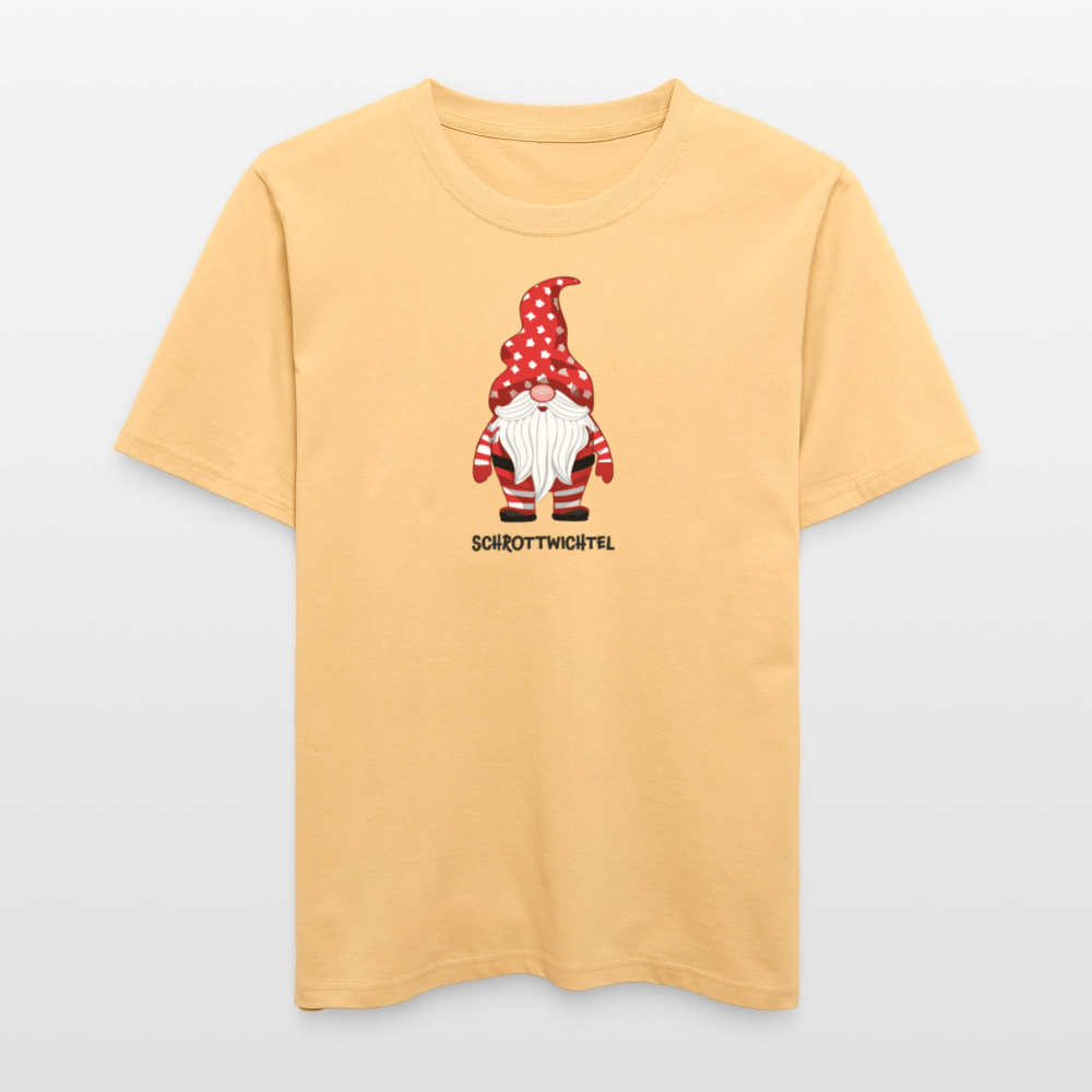 Unisex Bio-T-Shirt mit SCHROTTWICHTEL PRINT - Hellgelb