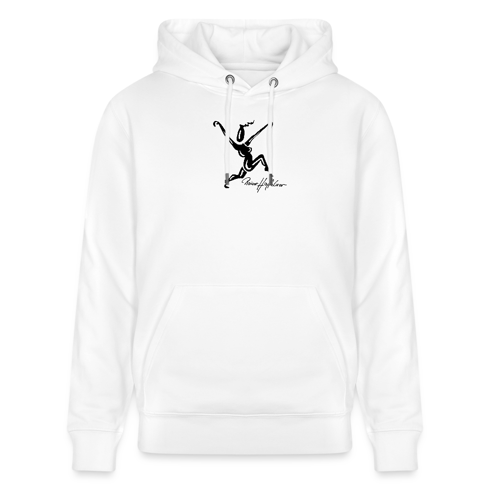 Unisex Bio-Hoodie mit TUSCHEWEIBCHEN PRINT - Weiß
