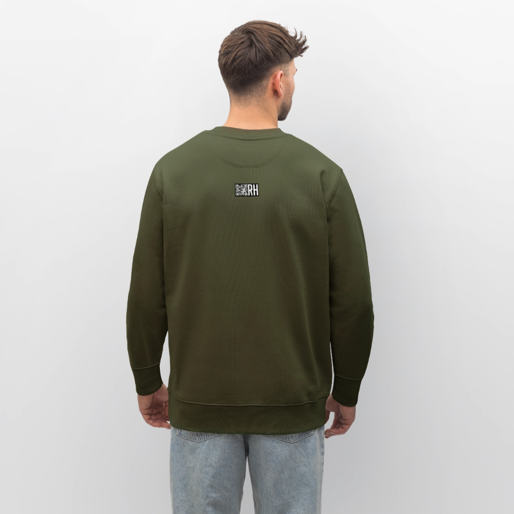 Unisex Bio-Sweatshirt mit CREATIVE VIRUS INSIDE PRINT - Khaki