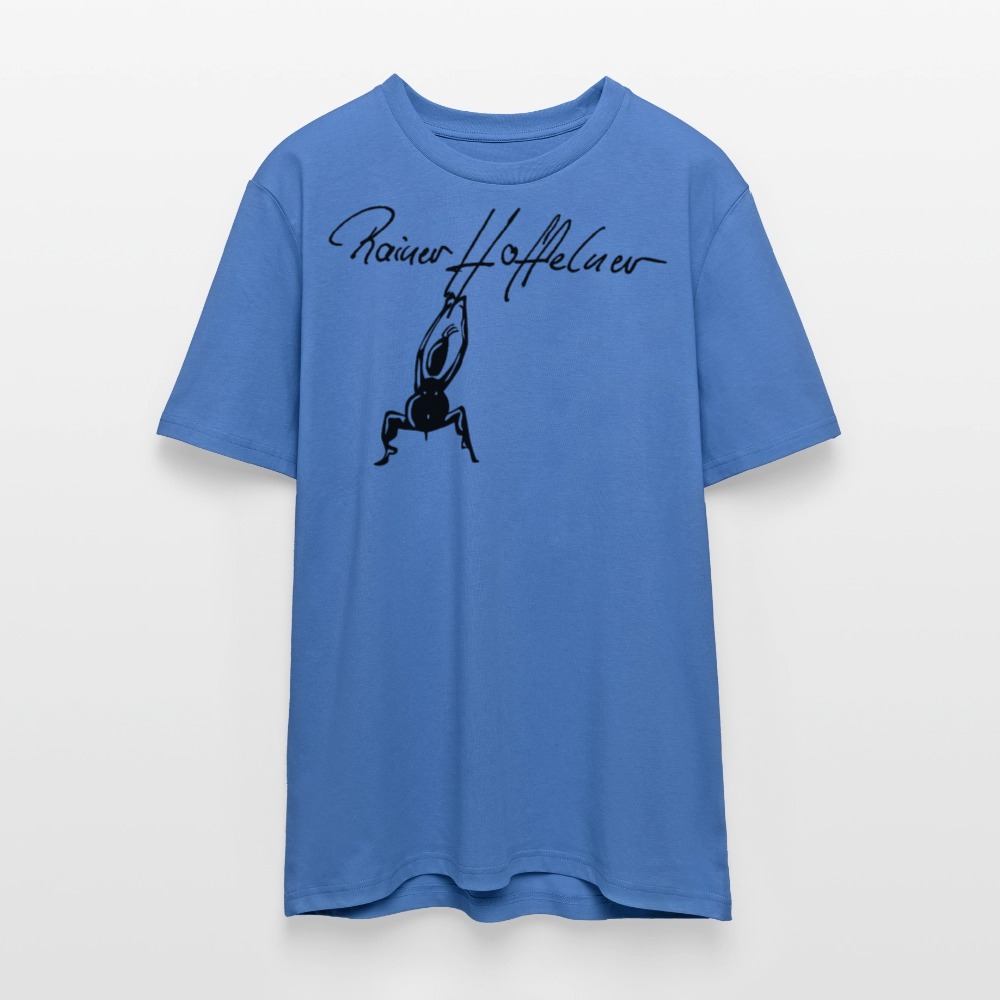 Unisex Bio-T-Shirt mit TUSCHEMÄNNCHEN PRINT - Achtsames Blau