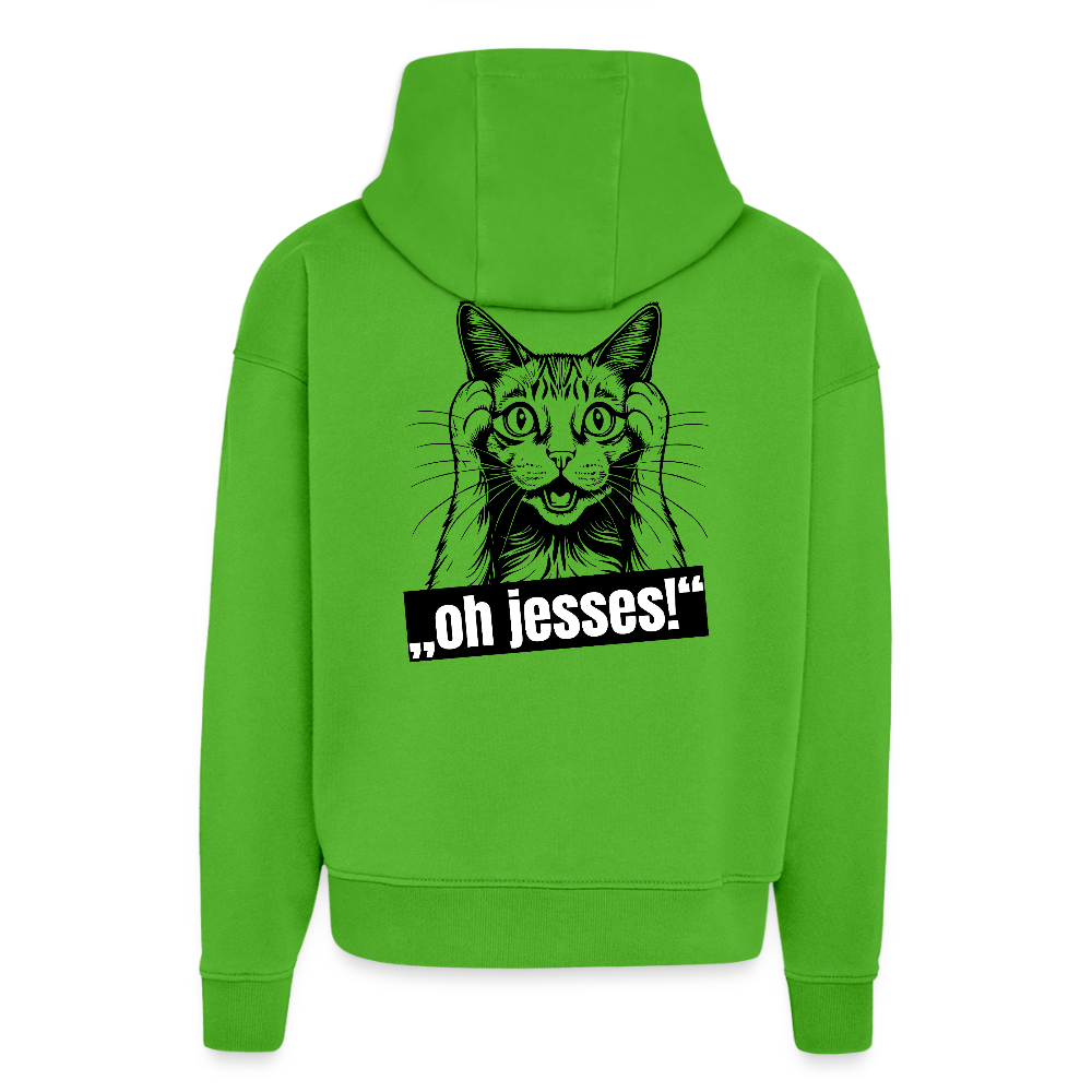 Heavyweight Oversized Organic Hoodie mit OH JESSES PRINT - Apple Neon