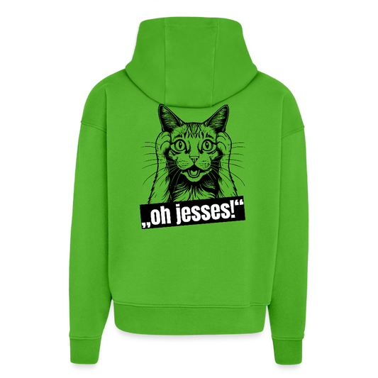 Heavyweight Oversized Organic Hoodie mit OH JESSES PRINT - Apple Neon