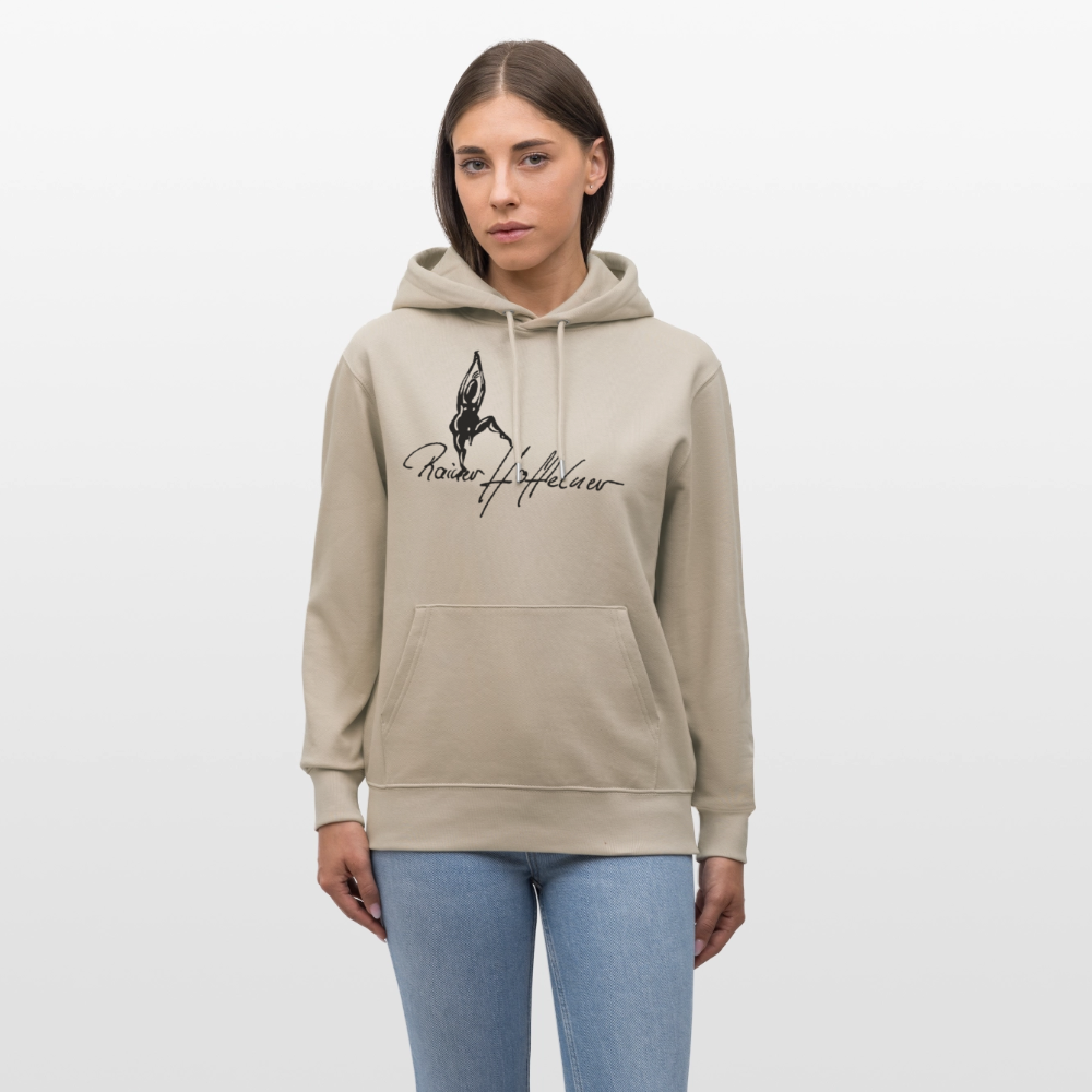 Unisex Bio-Hoodie mit TUSCHEMÄNNCHEN PRINT - Beige