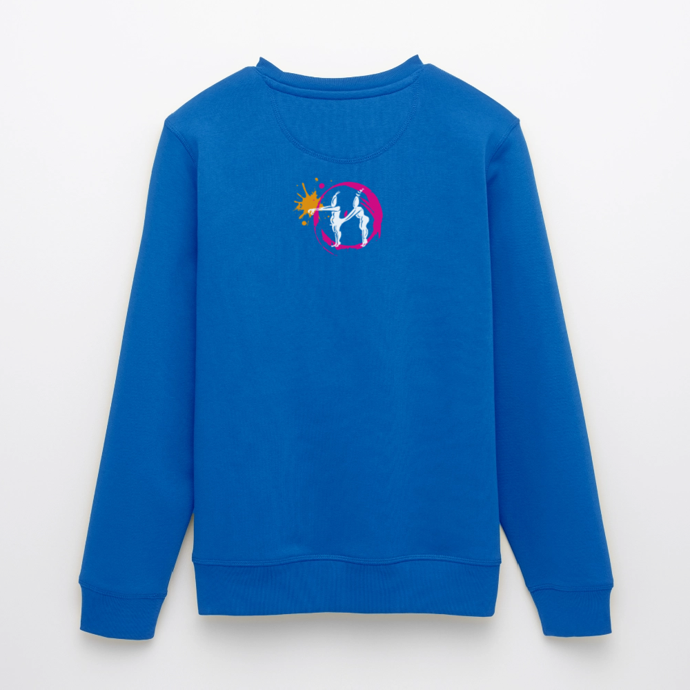 Unisex Bio-Sweatshirt mit ES ESKALIERT EH PRINT - Königsblau