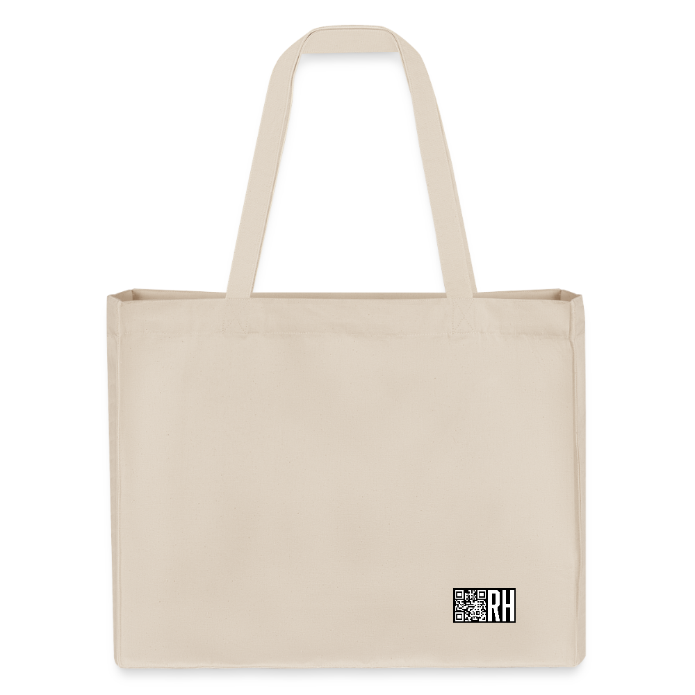 Recycelter Shopping Bag mit CREATIVE VIRUS INSIDE PRINT - Naturweiß