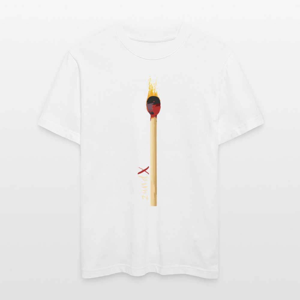 Unisex Bio-T-Shirt mit zündX PRINT - Weiß