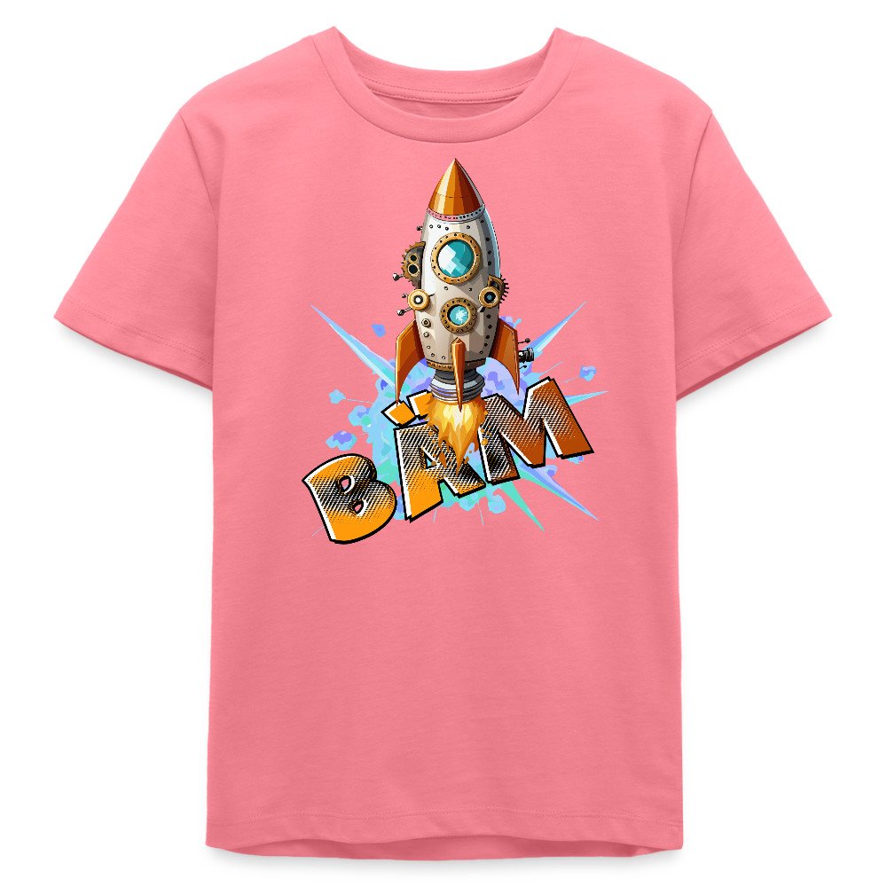 MNJS TEENS Bio T-Shirt mit BÄM PRINT - Pink