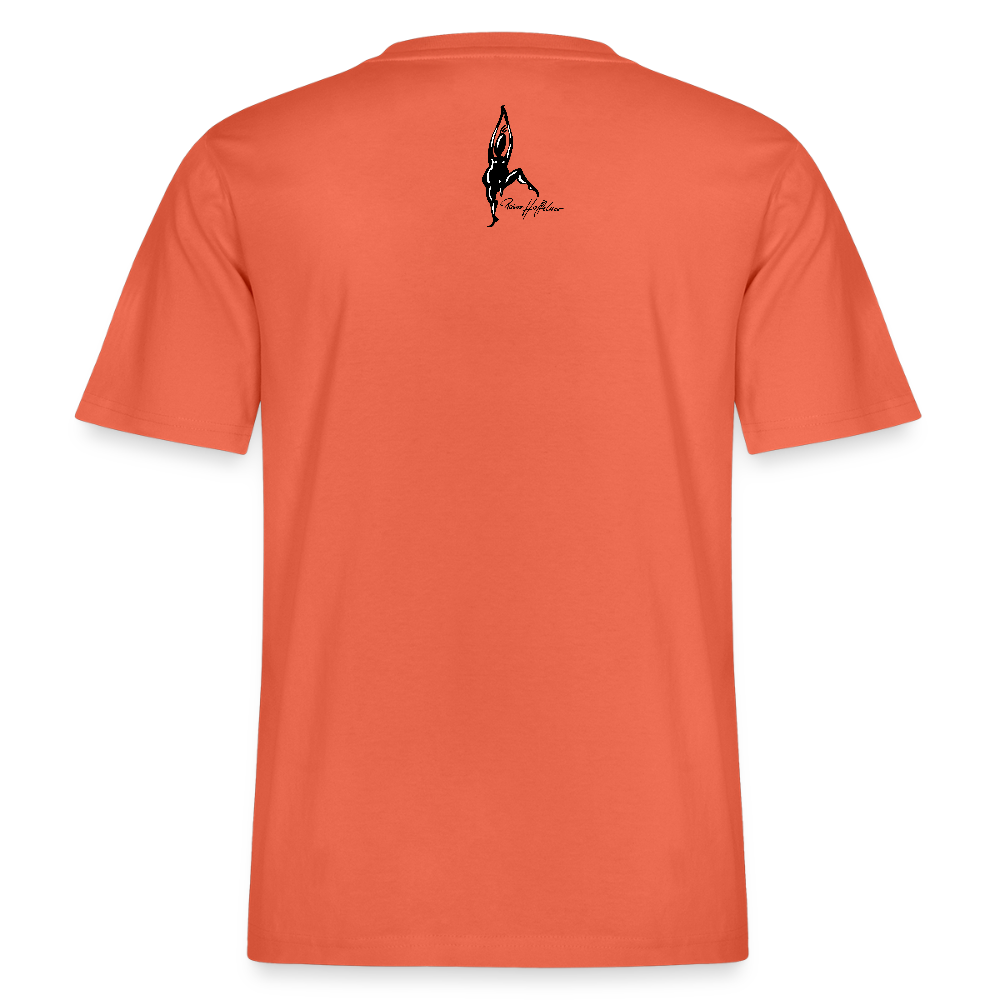 Relaxed Fit Unisex Bio-T-Shirt mit DYNAMIC FIELDS PRINT - Hellrot