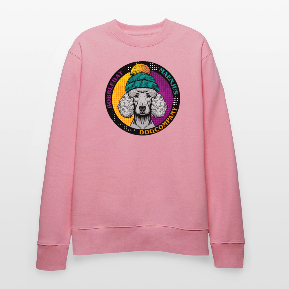 Unisex Bio-Sweatshirt mit BOBBLEHAT DOGCOMPANY PRINT - Lila Traum