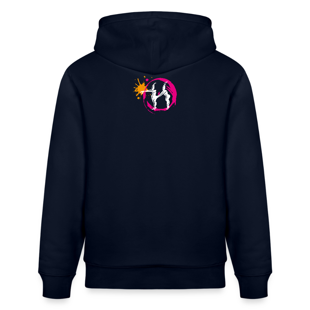 Unisex Hoodie mit ES ESKALIERT EH PRINT - Navy