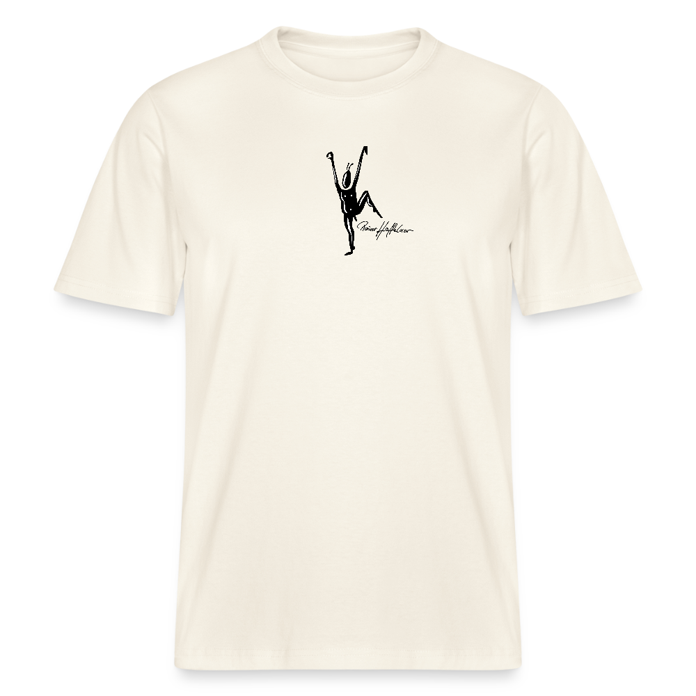 Unisex Bio-T-Shirt mit TUSCHEMÄNNCHEN PRINT - Naturweiß