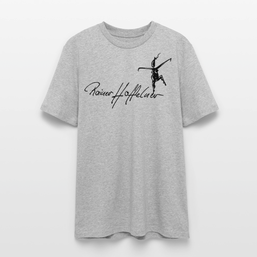 Unisex Bio-T-Shirt mit TUSCHEWEIBCHEN PRINT - Grau meliert