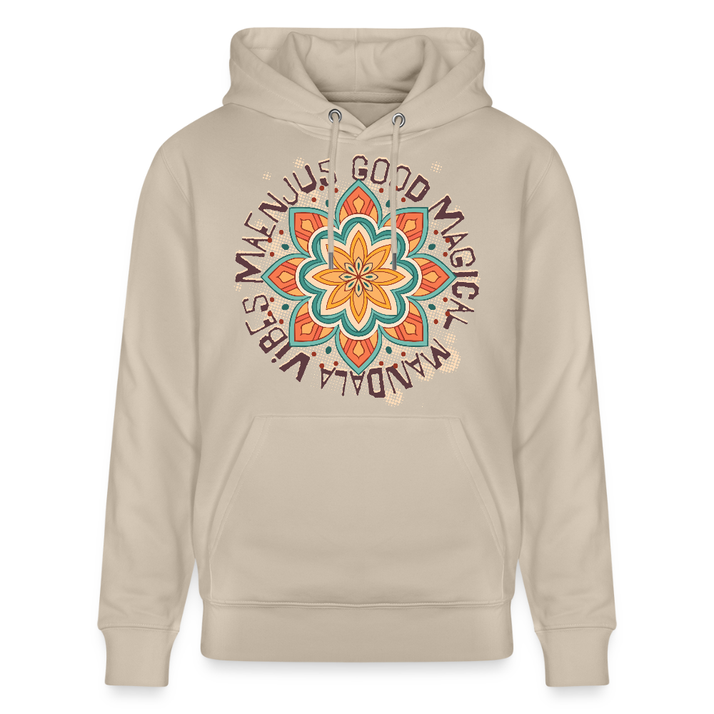Unisex Bio-Hoodie mit MANDALA VIBES PRINT - Beige