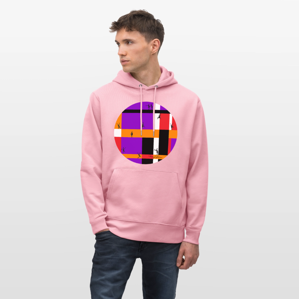 Unisex Bio-Hoodie mit TUSCHEMÄNNCHEN PRINT - Lila Traum