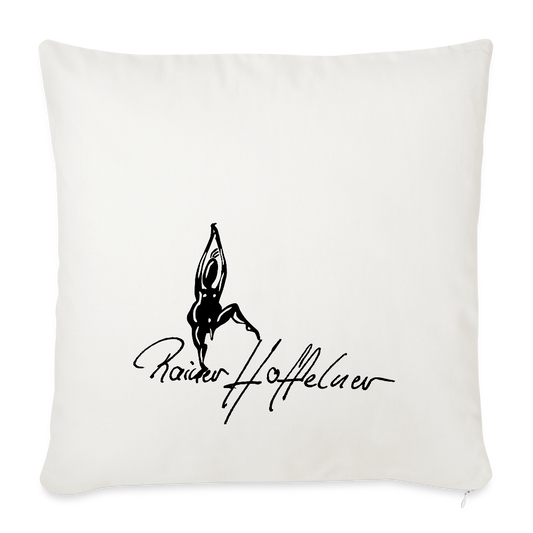 Sofakissenbezug 44 x 44 cm mit TUSCHEMÄNNCHN PRINT - Naturweiß