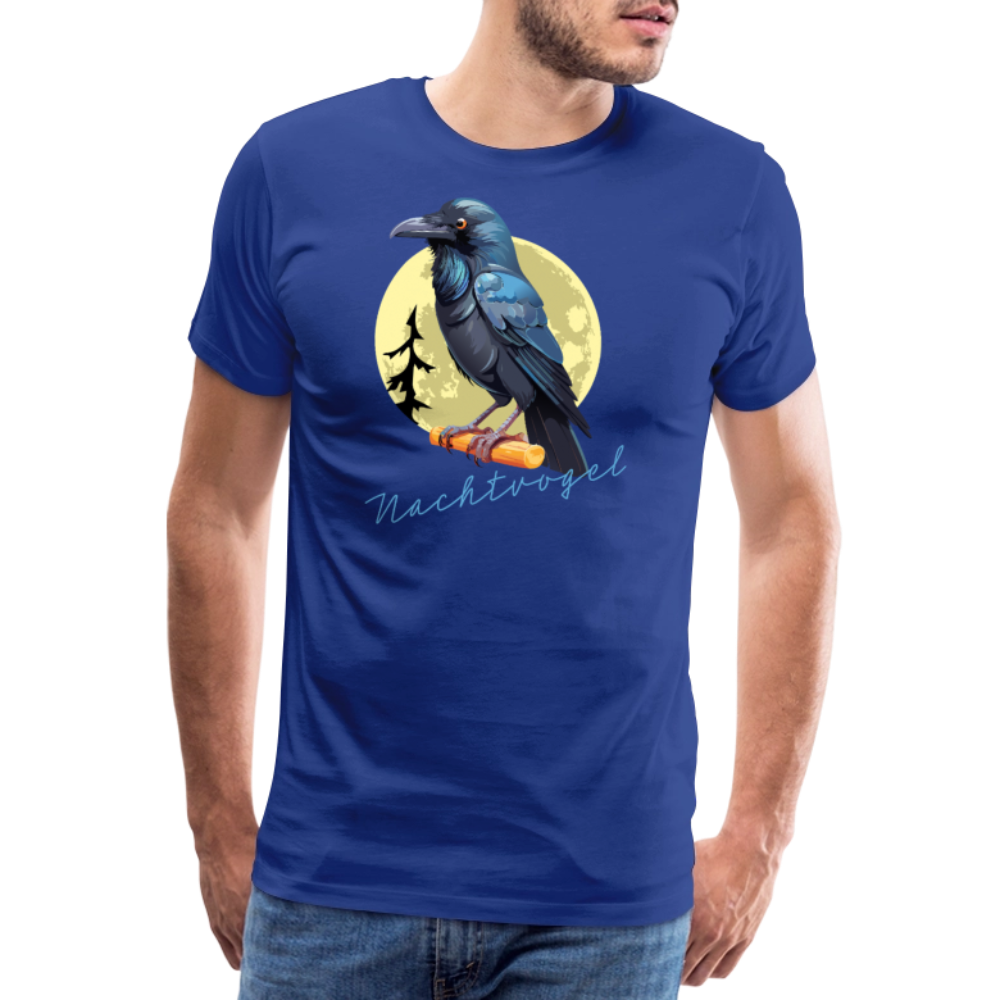 Männer Premium T-Shirt mit NACHTVOGEL PRINT - Königsblau