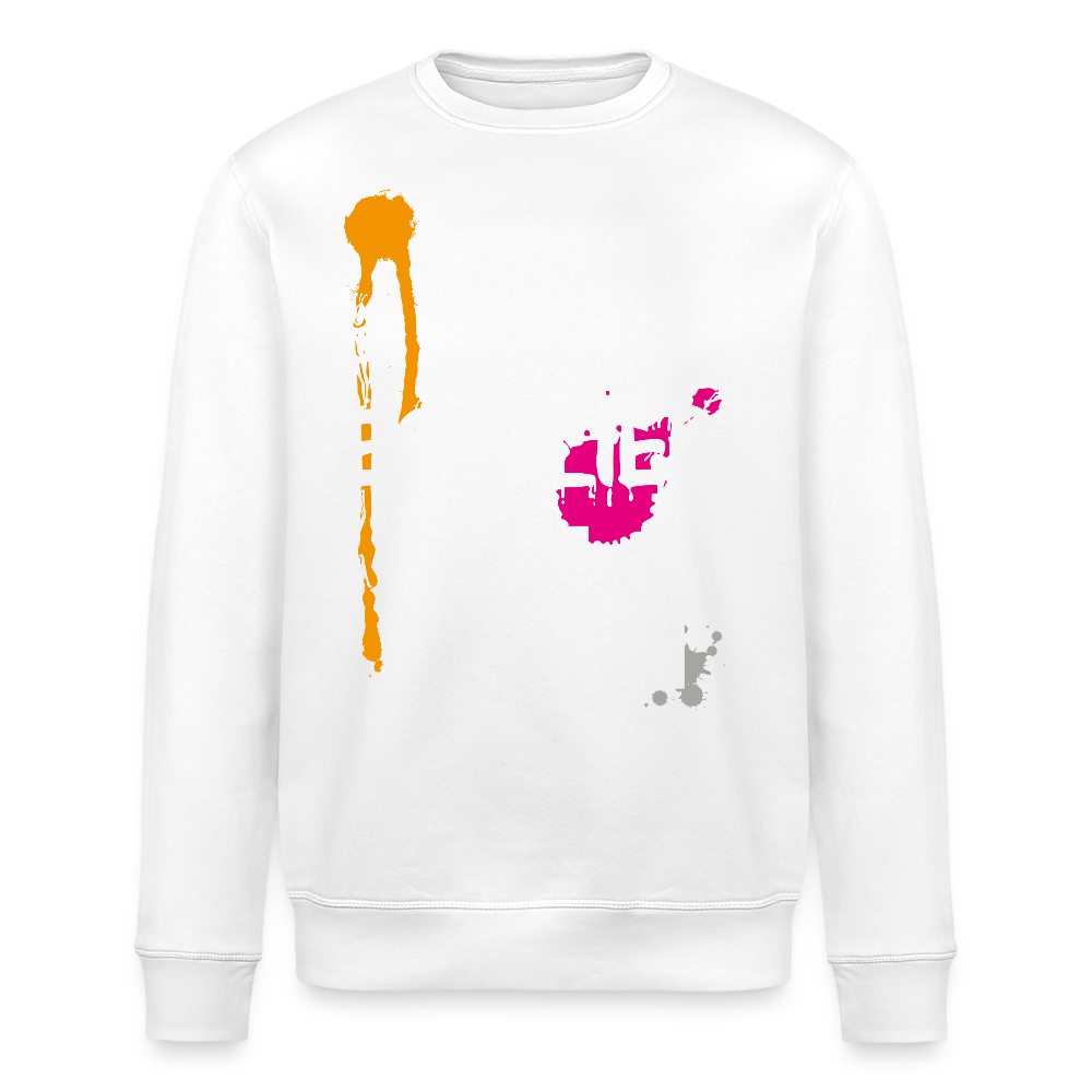 Unisex Bio-Sweatshirt mit ES ESKALIERT EH PRINT - Weiß