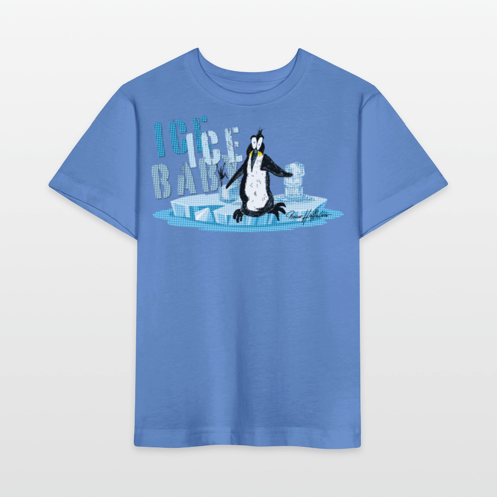 MNJS KIDS Bio T-Shirt mit ICE ICE BABY PRINT - Blau