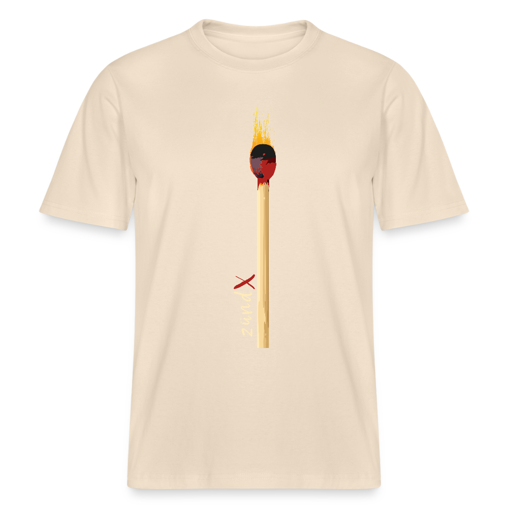 Unisex Bio-T-Shirt mit zündX PRINT - Weißgrau