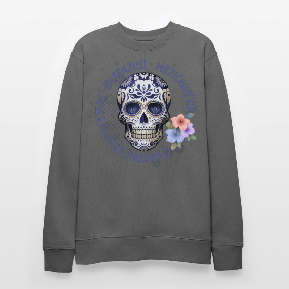 Unisex Bio-Sweatshirt mit MAENJUS MEXICANSTYLE PRINT - Anthrazit