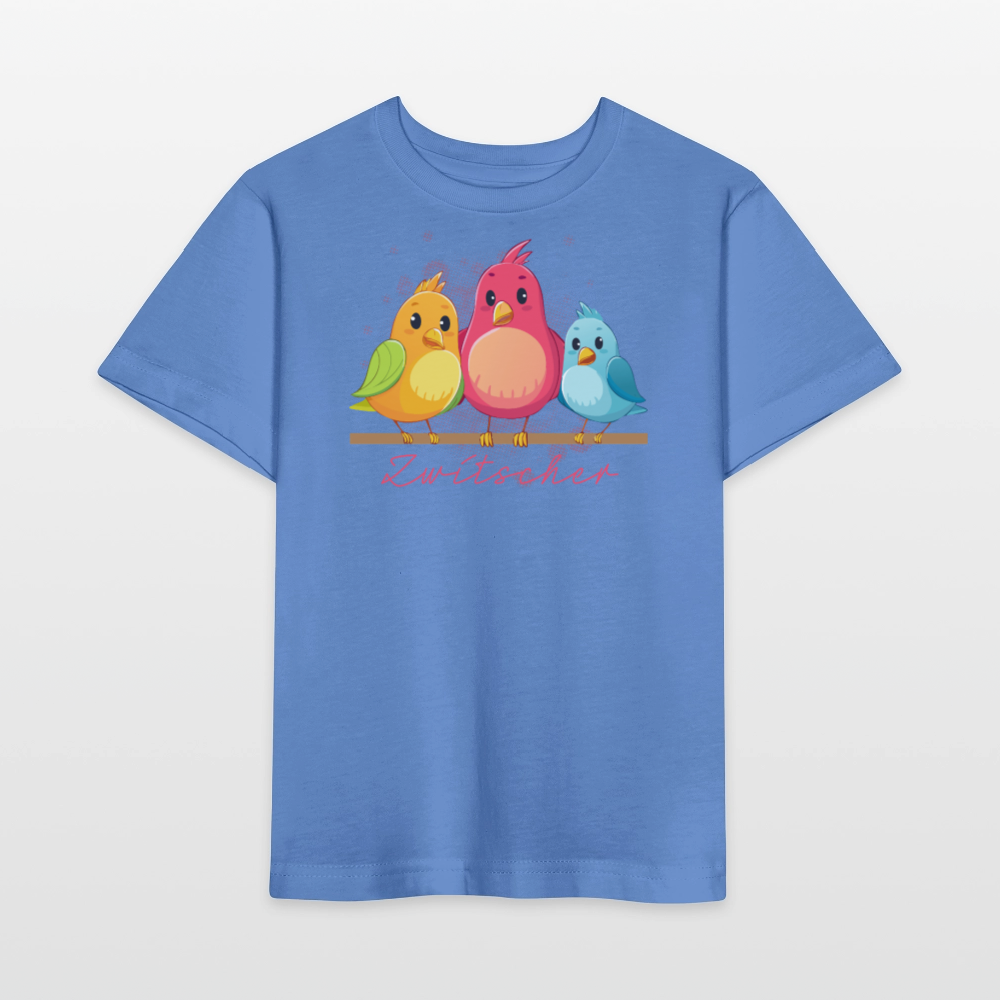 Kinder T-Shirt MINI mit Zwitschergäng Print - Blau