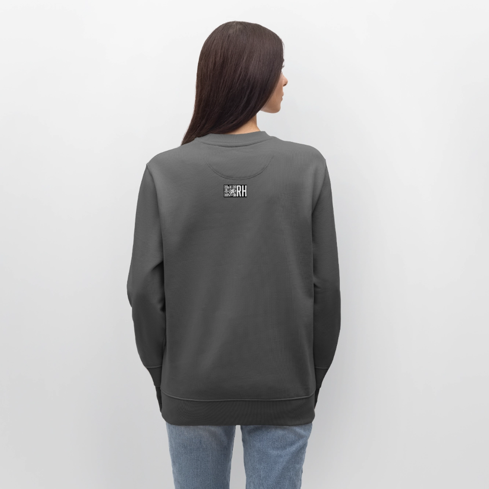 Unisex Bio-Sweatshirt mit BÄM PRINT - Anthrazit