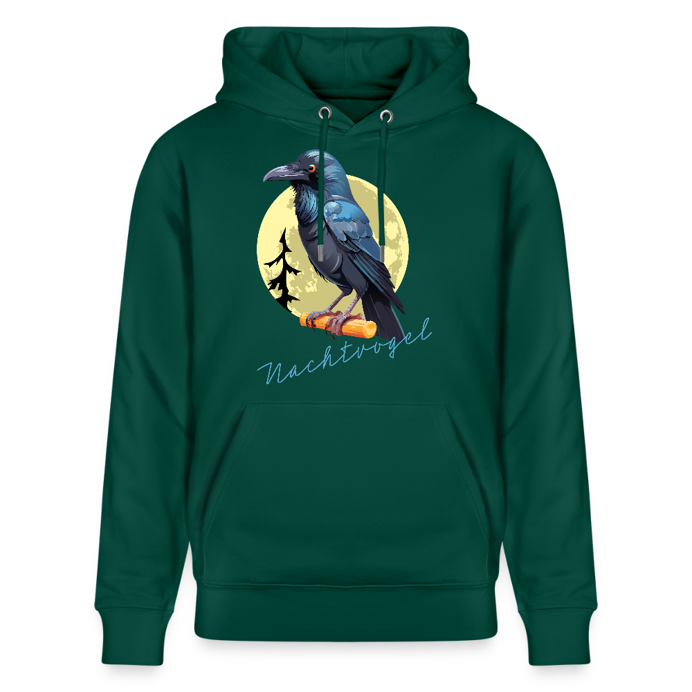 Unisex Hoodie mit NACHTVOGEL PRINT - Forest