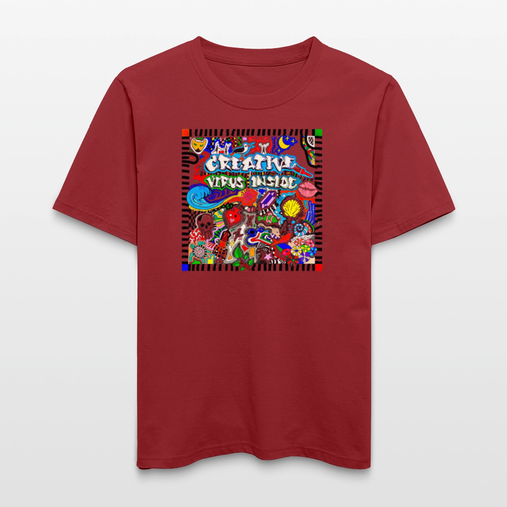 Unisex Bio-T-Shirt mit CREATIVE VIRUS INSIDE PRINT - Erdrot