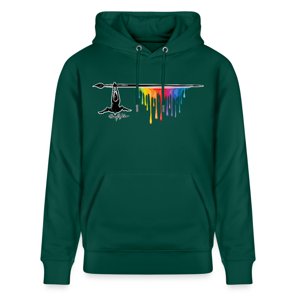 Unisex Hoodie mit TUSCHEMÄNNCHEN PRINT - Forest