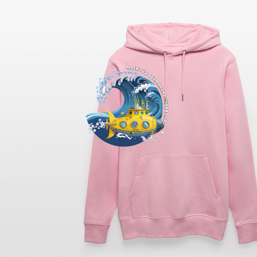 Unisex Bio-Hoodie mit MAENJUS SUBMARINE SHIPYARD PRINT - Hellrosa
