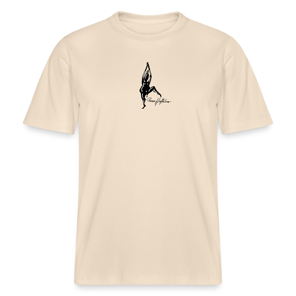 Unisex Bio-T-Shirt mit TUSCHEMÄNNCHEN PRINT - Weißgrau