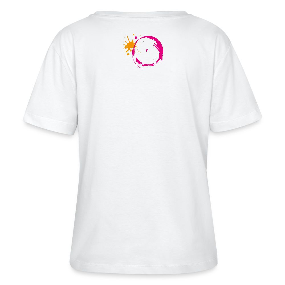 Frauen T-Shirt mit ES ESKALIERT EH PRINT - Weiß