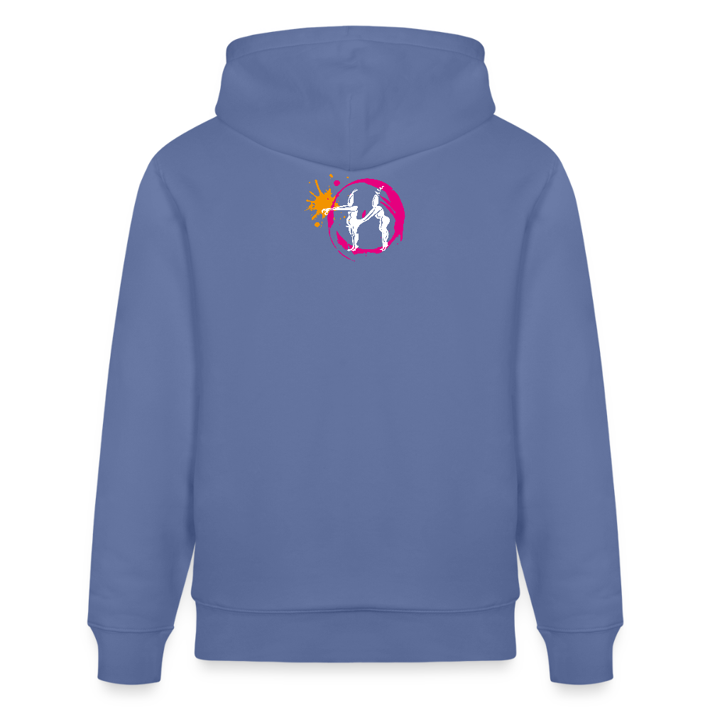 Unisex Hoodie mit ES ESKALIERT EH PRINT - Blau
