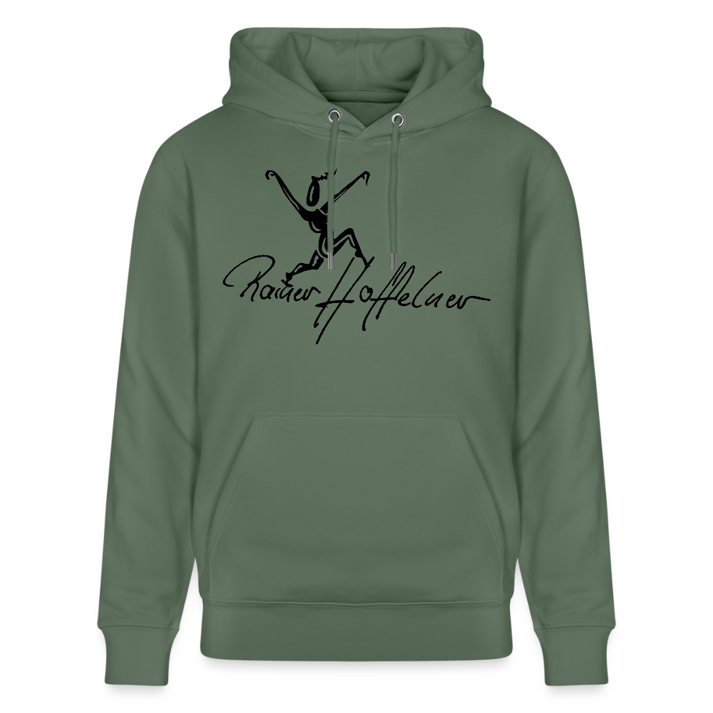 Unisex Bio-Hoodie mit TUSCHEWEIBCHEN PRINT - Tanngrün
