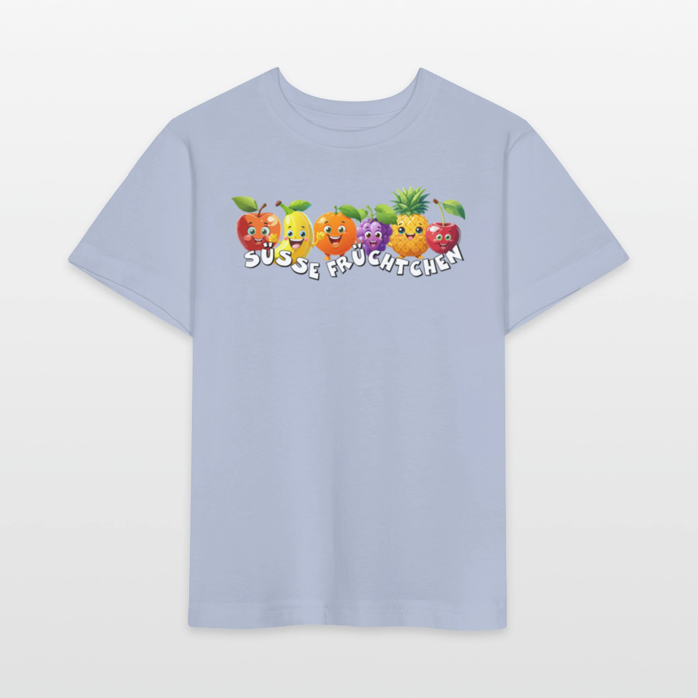 Kinder T-Shirt mit SÜSSE FRÜCHTCHEN PRINT - Lavendel-Violett