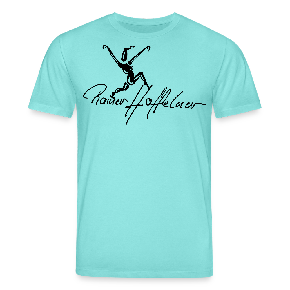 Unisex Bio-T-Shirt mit TUSCHEWEIBCHEN PRINT - Poolblau