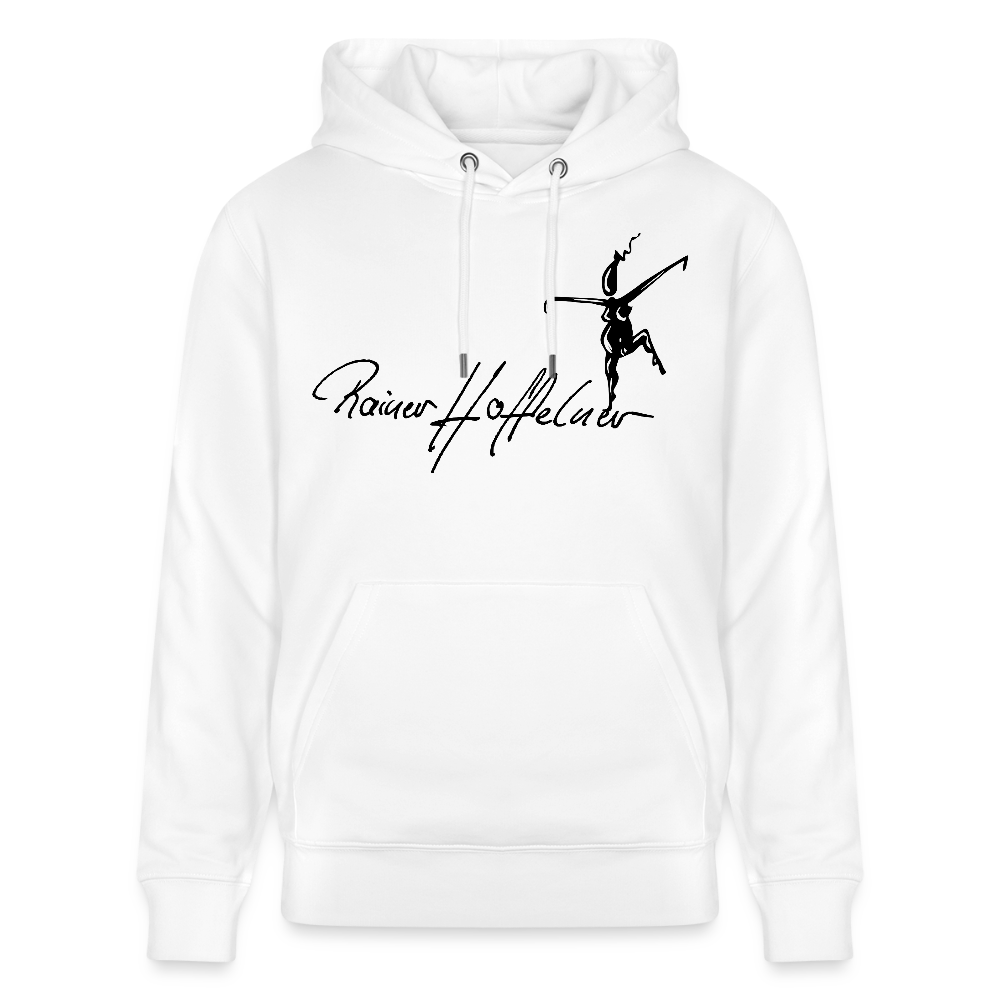 Unisex Bio-Hoodie mit TUSCHEWEIBCHEN PRINT - Weiß