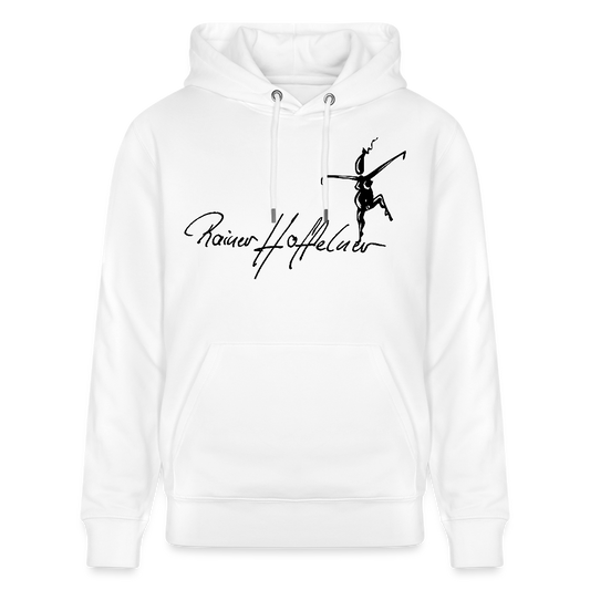 Unisex Bio-Hoodie mit TUSCHEWEIBCHEN PRINT - Weiß