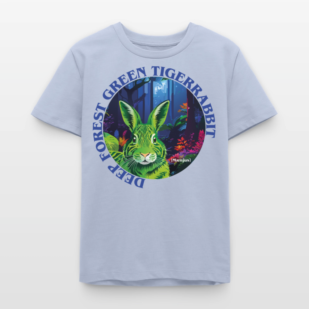 MNJS TEENS Bio T-Shirt mit DEEP FOREST GREEN TIGERRABBIT PRINT - Lavendel-Violett