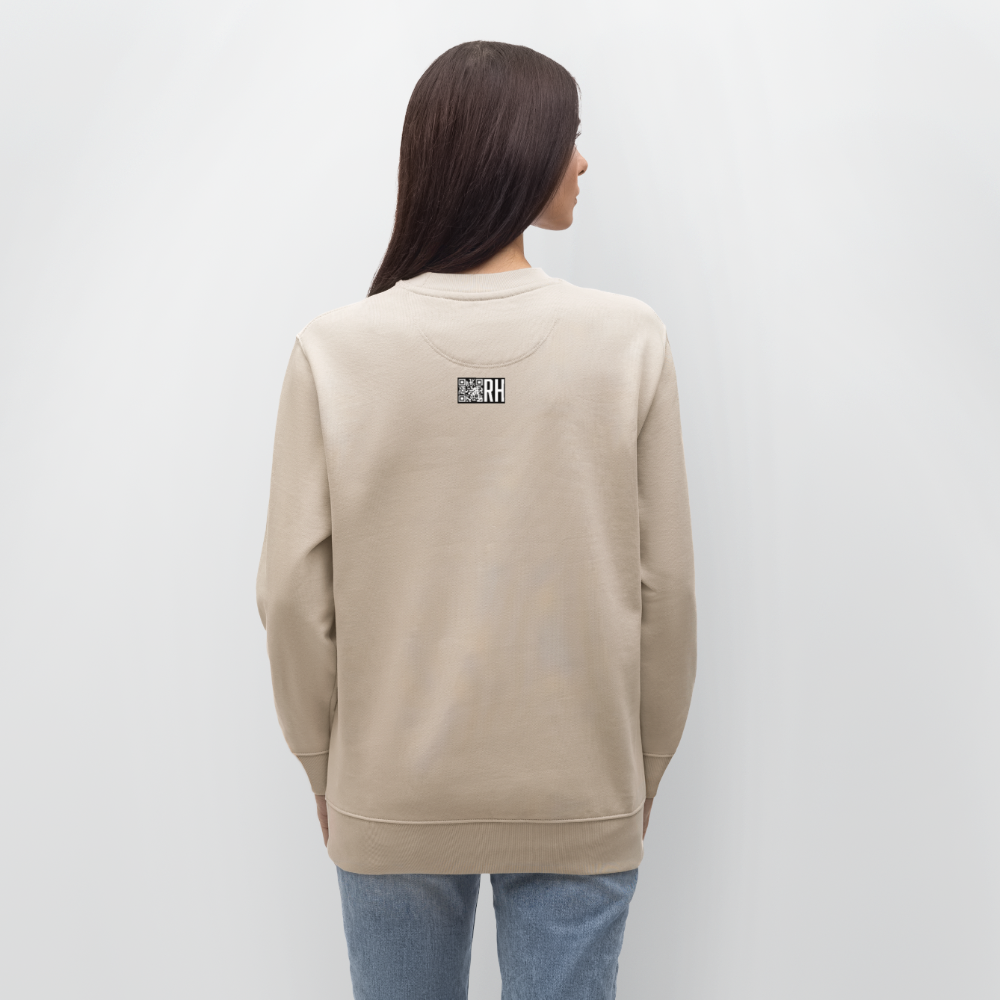 Unisex Bio-Sweatshirt mit CREATIVE VIRUS INSIDE PRINT - Beige